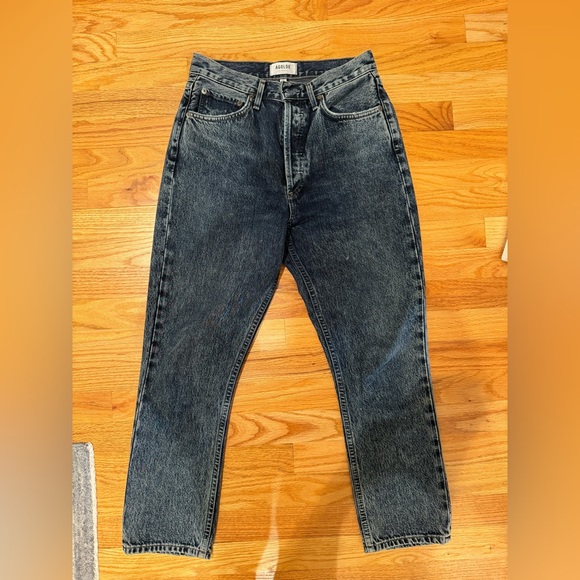 Agolde Riley High Rise Straight Crop - Picture 7 of 8